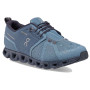 Damen Laufschuhe On Running Cloud 5 Waterproof blau/grau Metal/Navy