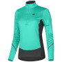 Damen Funktions-Sweatshirt Etape TANYA schwarz/grün mint