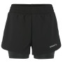 Shorts Craft W ADV Essence 2-in-1 2 schwarz Black