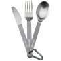 Titan-Besteck Esbit mit Karabiner und Hülle