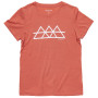 Damen-T-Shirt Devold Classic "Triple" Tee Wmn rot/orange Coral