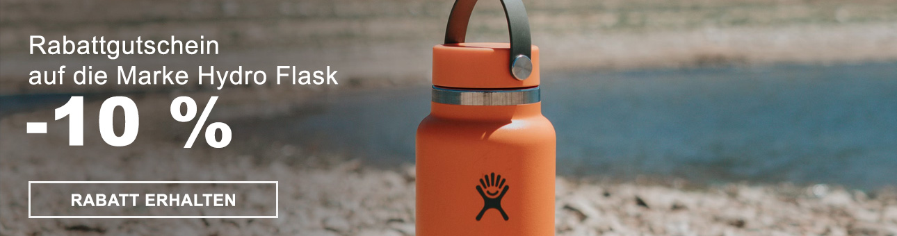 RABATT - COUPON -10% auf die Marke Hydro Flask