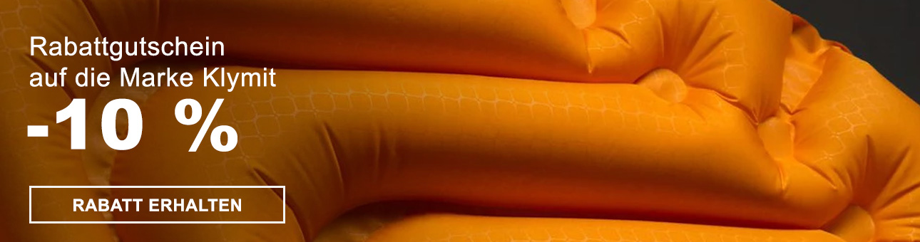 RABATT - COUPON -10% auf die Marke Klymit
