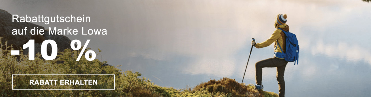 RABATT - COUPON -10% auf die Marke Lowa