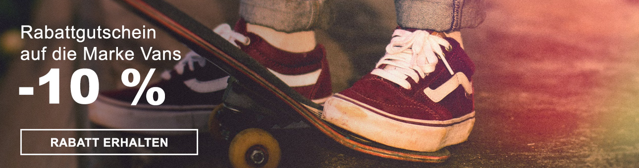 Extra-Rabatt -10% auf die Marke VANS